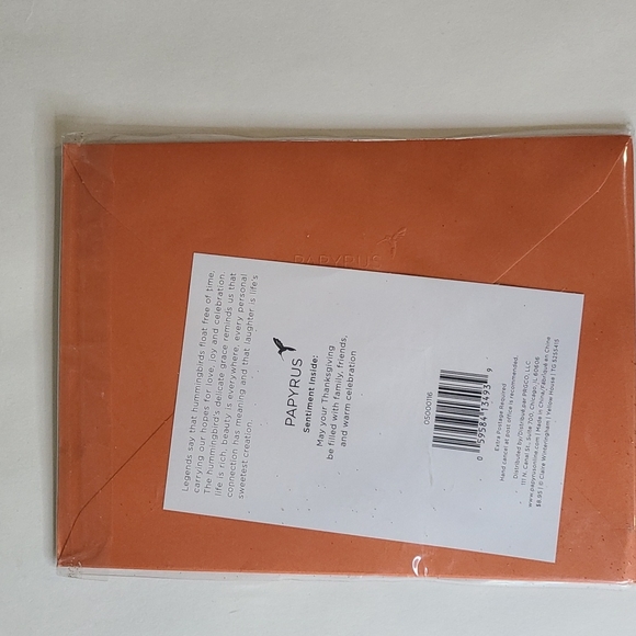 Papyrus Thanksgiving Card-Across the Miles - Picture 4 of 4